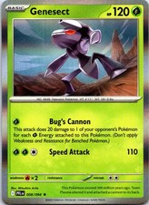 Genesect 008/094 Rare Phantasmal Flames Pokemon Holo NM