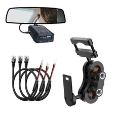 Radar Detector Mount,Rearview Mirror Rod Radar Mounting Bracket+Rearview Mirr...