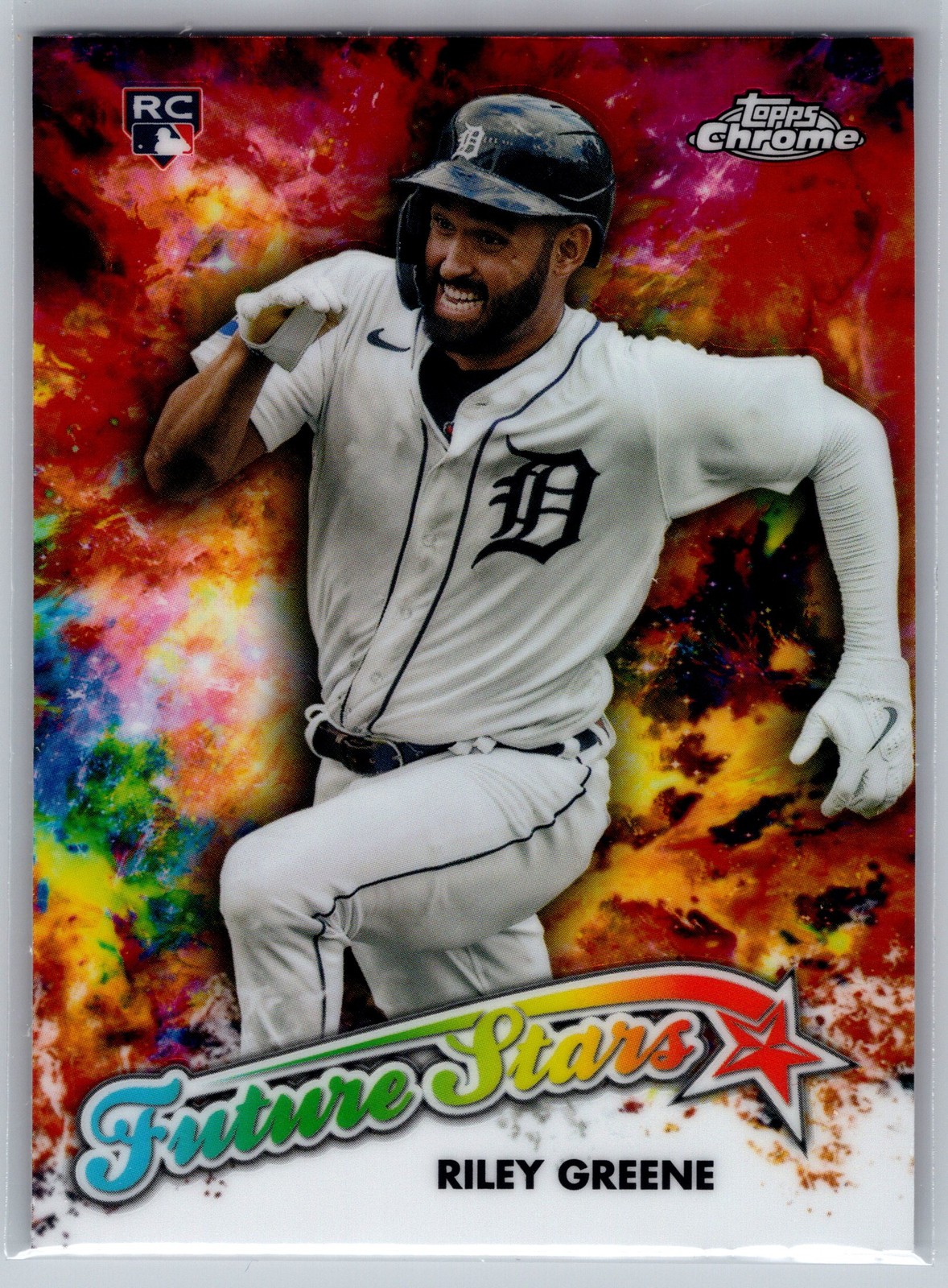 2023 Topps Chrome Riley Greene Rookie Future Stars #FS-19 Detroit Tigers