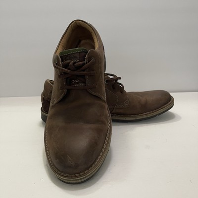 Clarks Shoes Mens Edgewick Plain Oxford Brown Lace Up Casual