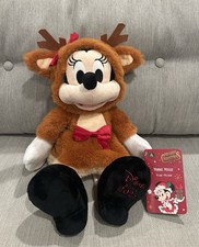 Disney Minnie Mouse Reindeer Holiday Plush 15" NWT 2025 Christmas