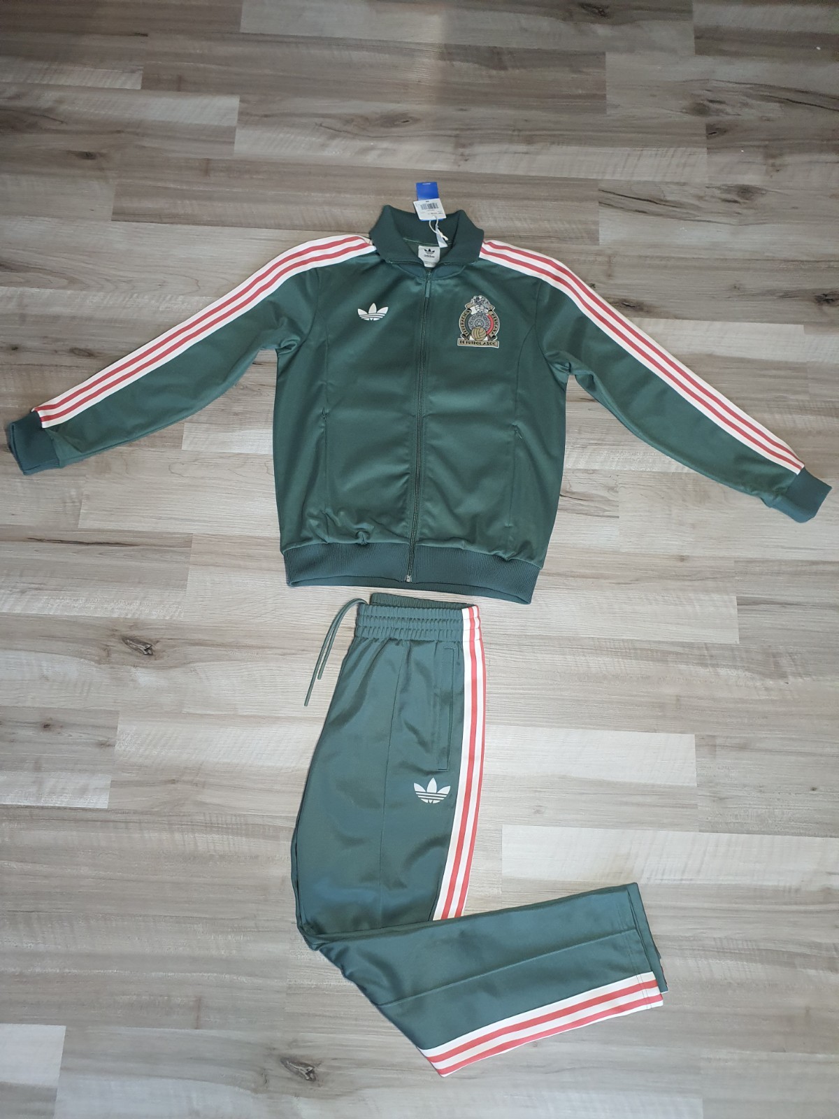 adidas Originals Mexico Beckenbauer Track Suit (Jacket & Pant) Size Men's Medium image 3