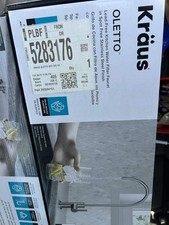 KRAUS Oletto High-Arc Single Handle Kitchen Water Faucet Stainless Steel - NEW