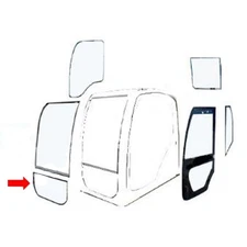 Front Lower Cab Glass Fits Kobelco Replaces YN02C03160P1