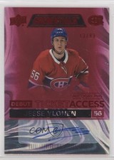 2021-22 Credentials Debut Ticket Access Autos Red 13/99 Jesse Ylonen Auto 13i9