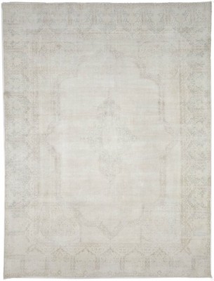 10X13 Hand-Knotted Oriental Rug Distressed Floral Carpet Living Room Décor