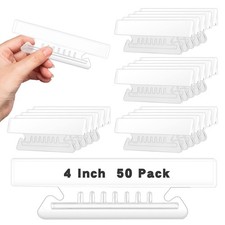50 Pieces 4 Inch Clear Hanging Folder Tabs Hanging File Folder Tabs Clear Tab...