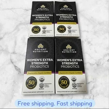 FOR 4 Ancient Nutrition Women’s Extra Strength Probiotics 60ct EXP03/2026+ NEW