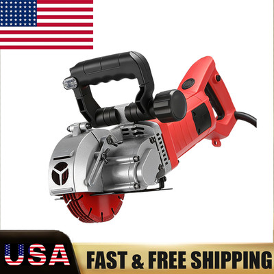 Electric Wall Chaser Groove Cutting Machine Slotting Steel Concrete Cutting 110V