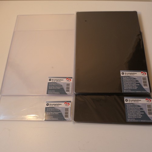 Enthalten sind Ersatzplatten für die Präge- & Stanzmaschine „Stanzfee“ (Ideen mi
