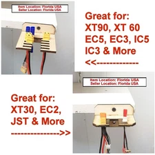 RC Charger Battery Adapter Storage Rack for XT90 XT60 XT30 EC2 EC3 EC5 JST More