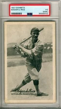 1921 Exhibits, Edgar Sam Rice, Washington Senators, HOF, PSA3mk