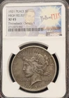 New Listing1921 Peace Silver Dollar High Relief XF 45