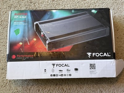OPEN BOX FOCAL AP4340 CAR 4-CHANNEL 380W RMS CLASS A/B AMPLIFIER