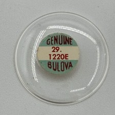 Bulova 1220E Watch Crystal Snap-In Type Dome 29.0 Clear