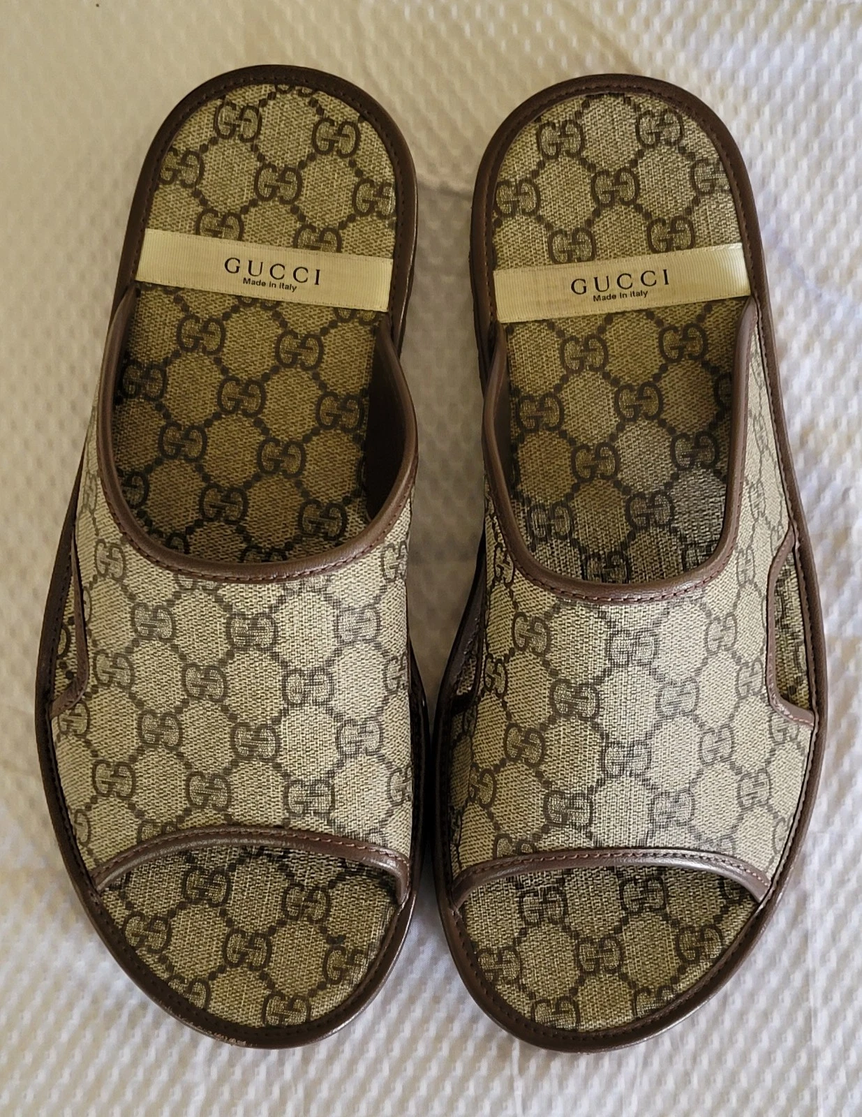 Gucci GG Supreme Slide « Beige » neuf sans boîte taille 9