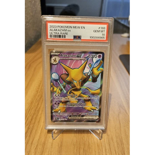 PSA 10 2023 Pokemon TCG Alakazam ex 188/165 SV151 Ultra Rare Holo EN