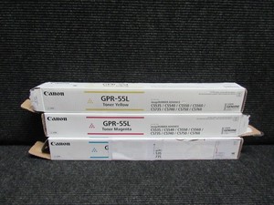 LOT OF 3! GENUINE CANON GPR-55L CYAN/MAGENTA/YELLOW (IR-ADV C5535) TONER