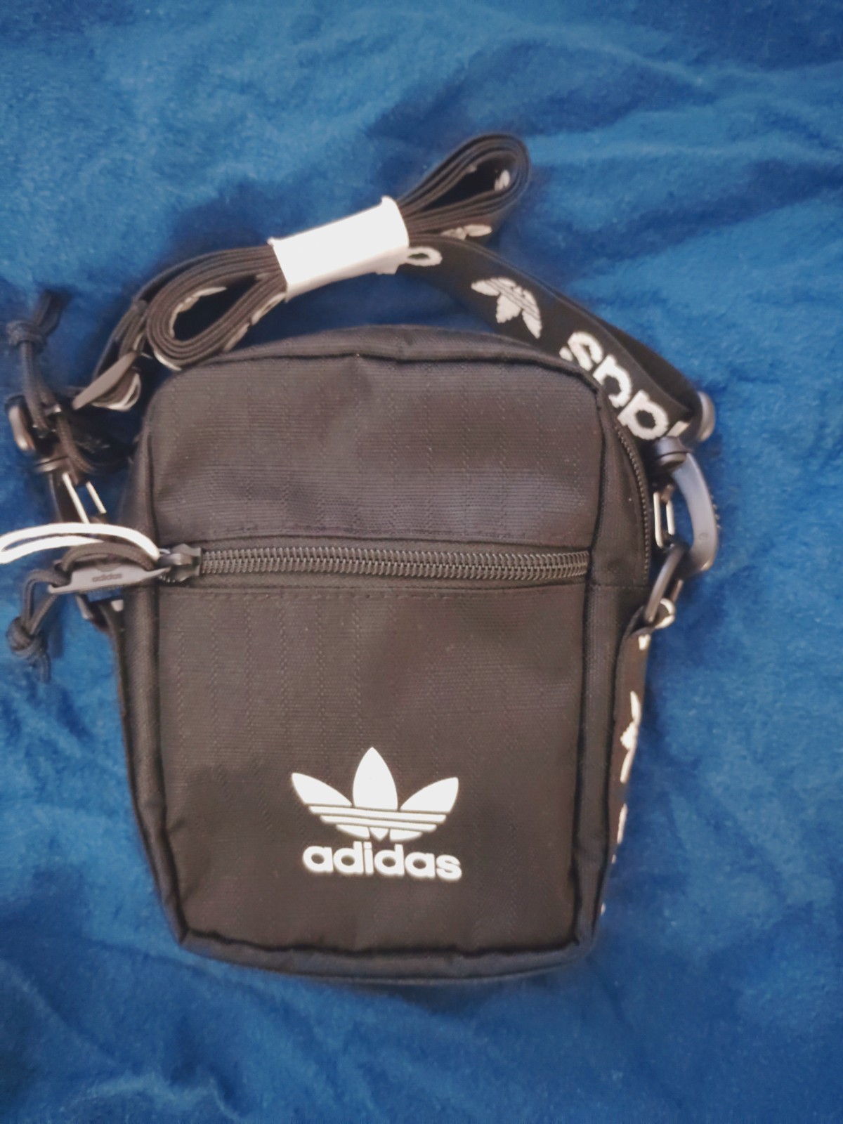 Adidas Original Festival Crossbody Bag Black  Adjustable Strap  NWT