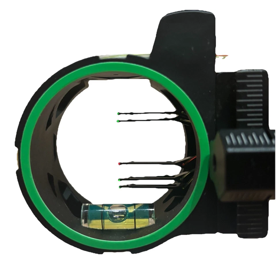 Trophy Ridge Volt mira 5 pinos fibra óptica 0,019" universal ajustável preto em excelente estado usado - Imagem 3 de 4