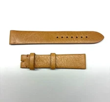 18mm Tan Genuine Leather Watch Band - USA