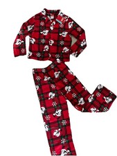 Disney Mickey Mouse Holiday Size 8 Boys/Girls 2 pc Pajama Set Red NEW