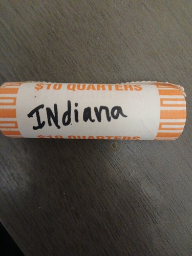 2002-P Indiana State Quarter BU Roll- 40 Coins  - Picture 1 of 3