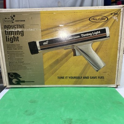 VINTAGE Sears CRAFTSMAN Inductive Timing Light 28-2134 ORIGINAL Box USA(F2)