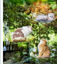 Transparent Window Cat Hammock Bed Suction Cup Hanging Cat