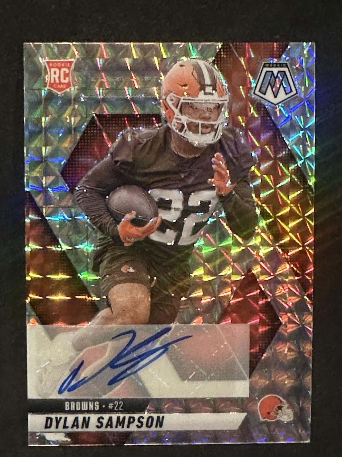 2025 Mosaic Dylan Sampson Rookie Auto RC Rookie #355 Browns
