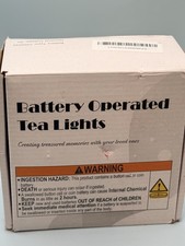 Battery Operated LED Tea Lights CR2032 Flickering Flame Flameless Candles