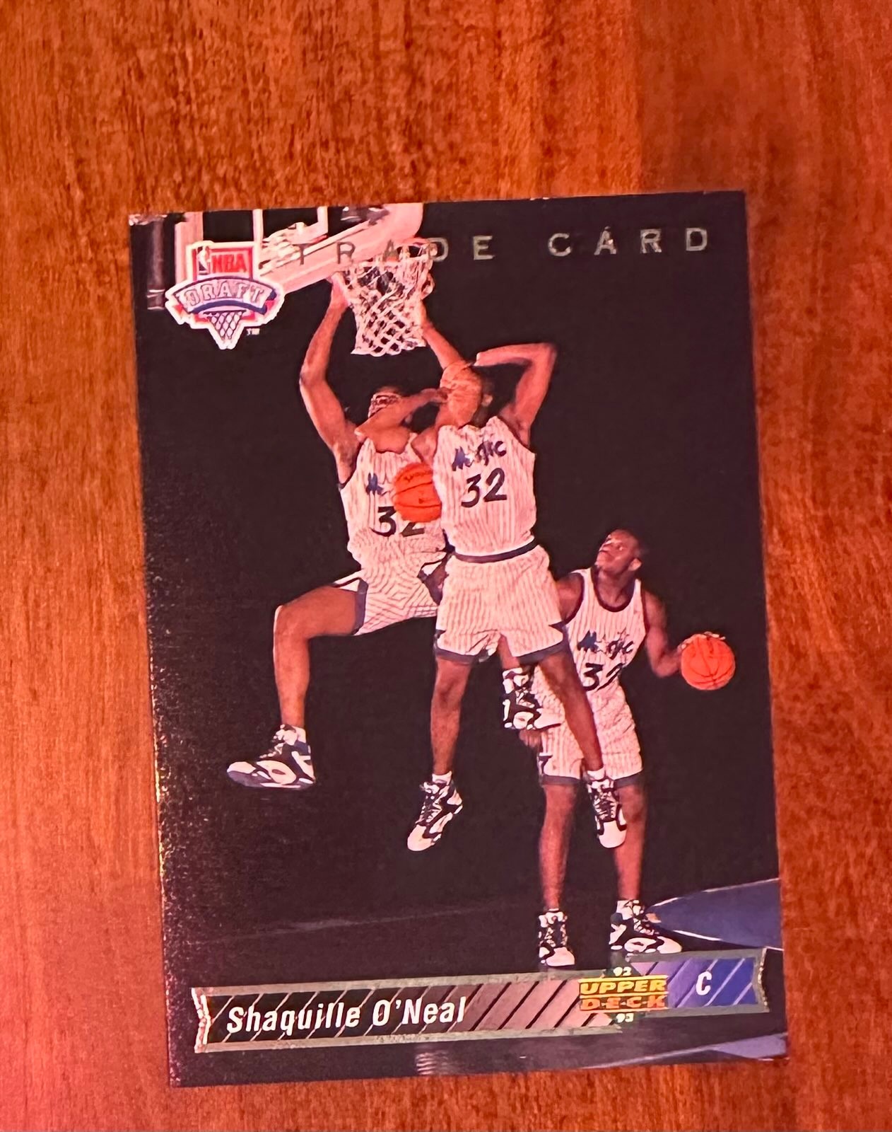 1992-1993 Upper Deck Shaquille O'Neal Rookie Trade Card #1B Ungraded