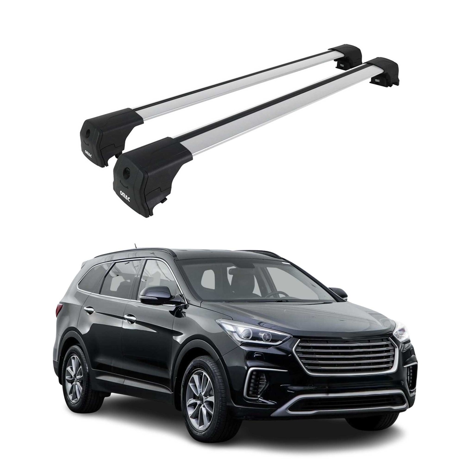 Barres de toit pour Hyundai Santa Fe III 2013-2018 résolvant le manque de coffre