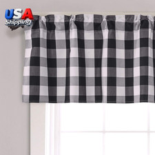 Buffalo Checker Farmhouse Thermal Insulated Energy Saving Window Curta