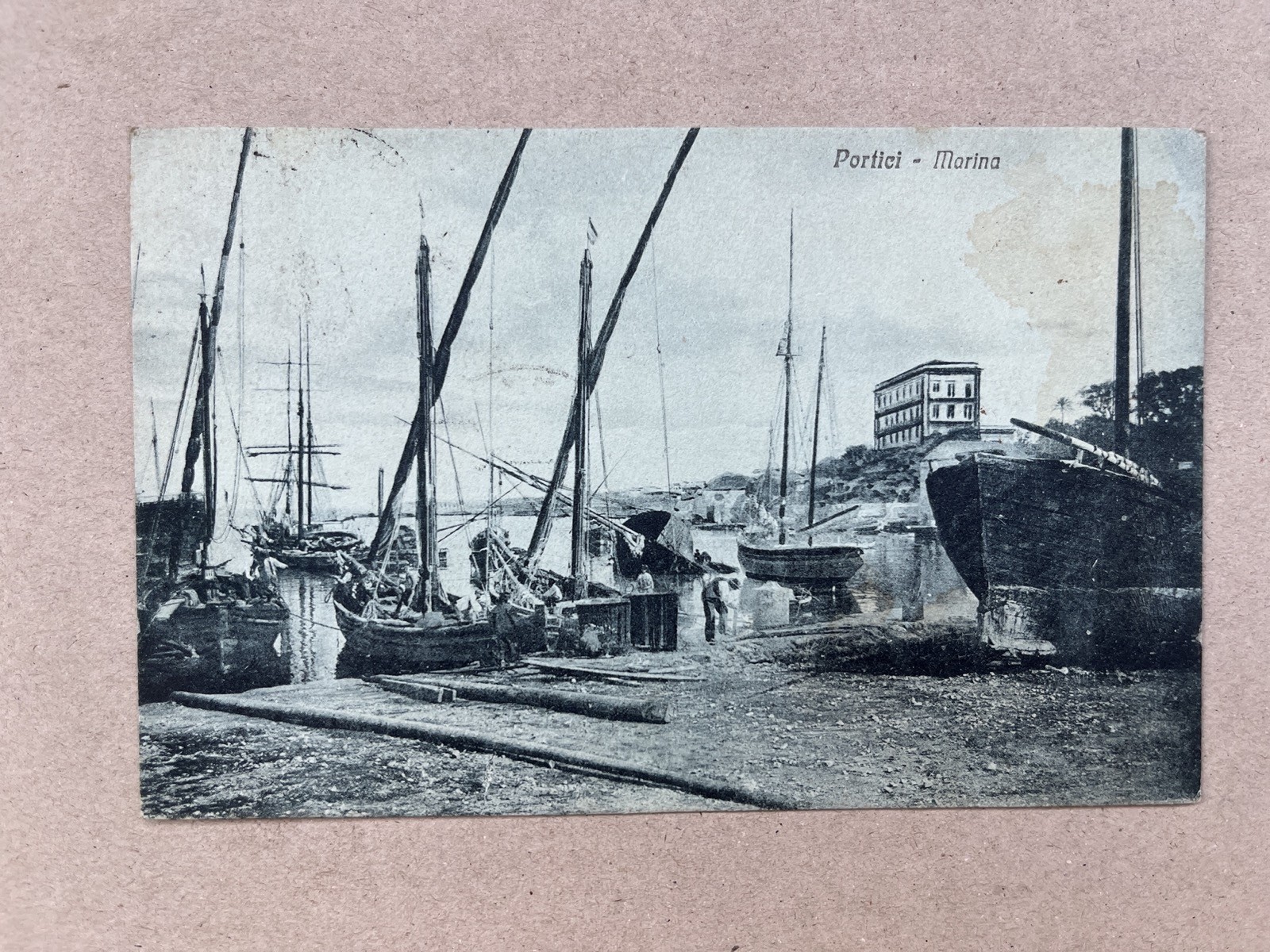 T) Cartolina formato piccolo Portici Napoli 1918