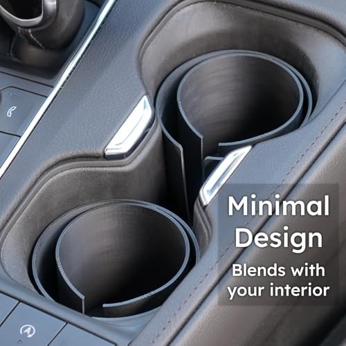C² Flexible Slim Can Car Cup Holder Adapter Insert ((1-Pack)) - Made in Black - Picture 3 of 7