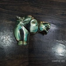 New Designer Brass Horse Head Only Handle For Wooden Walking Stick For Gift