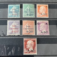 France 1927-29 Lot 7 Timbre caisse amortissement *** Trace Mini n°246-255 245€