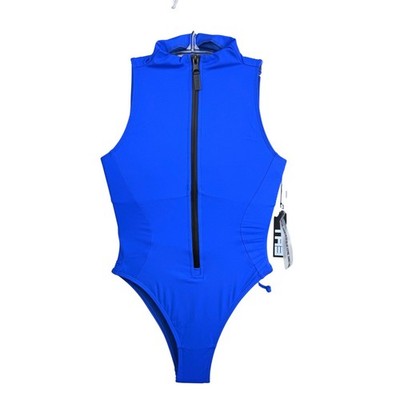 TA3 Sleeveless Surfy Sapphire Blue One-Piece Corset Swimwear XS SHORT