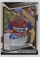 2022 Panini Elite Extra Edition Signatures Francely Silverio #188 Auto 0v5t