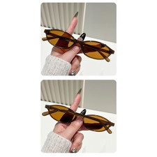 Korean Style Cat Eye Sunglasses UV400 Protection Oval Frame 14.2x5.6x3.5cm
