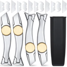 4 Sets Navajas Para Roofing Heavy Duty Shark Vinyl Knife with 12 Pcs Utility ...