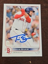 2022 Topps TRAVIS SHAW Red Sox In-Person Signed Autographed AUTO