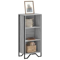 BüCherregal Standregal Bodenregal Grau Sonoma 50X31X106 Cm Spanplatte
