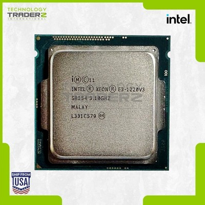 LOT OF 2 SR154 Intel Xeon E3-1220 V3 4 Core 3.1GHz 8MB 5 GT/S 80W Processor