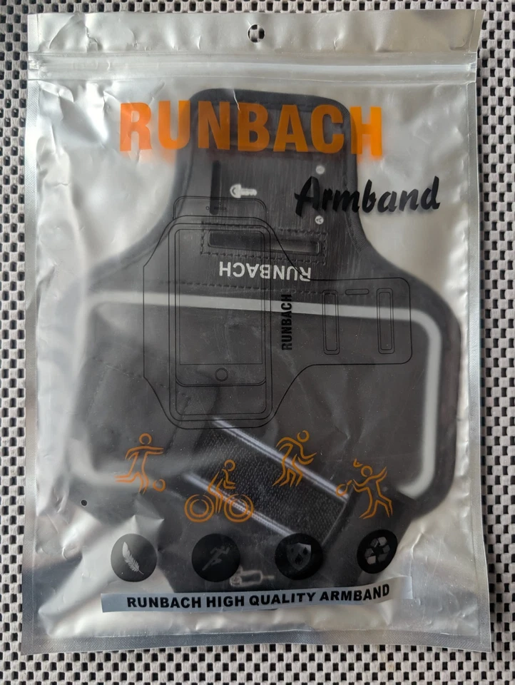 RUNBACH Back Neoprene Sweatproof Running Armband for Google Pixel Devices NEW - Image 2 of 4
