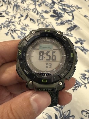 Casio PRO TREK PRG-340B-3JF Tough Solar Triple Sensor Digital Watch Japan