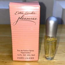 Estee Lauder ~ Pleasures ~ EDP Eau de Parfum Mini Spray .14 ml /4ml