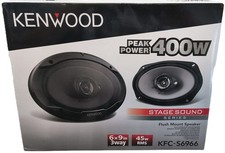 Kenwood  KFC-S6966  6x9 inch  3-Way Coaxial Car Speakers (Pair) 400W | Brand New