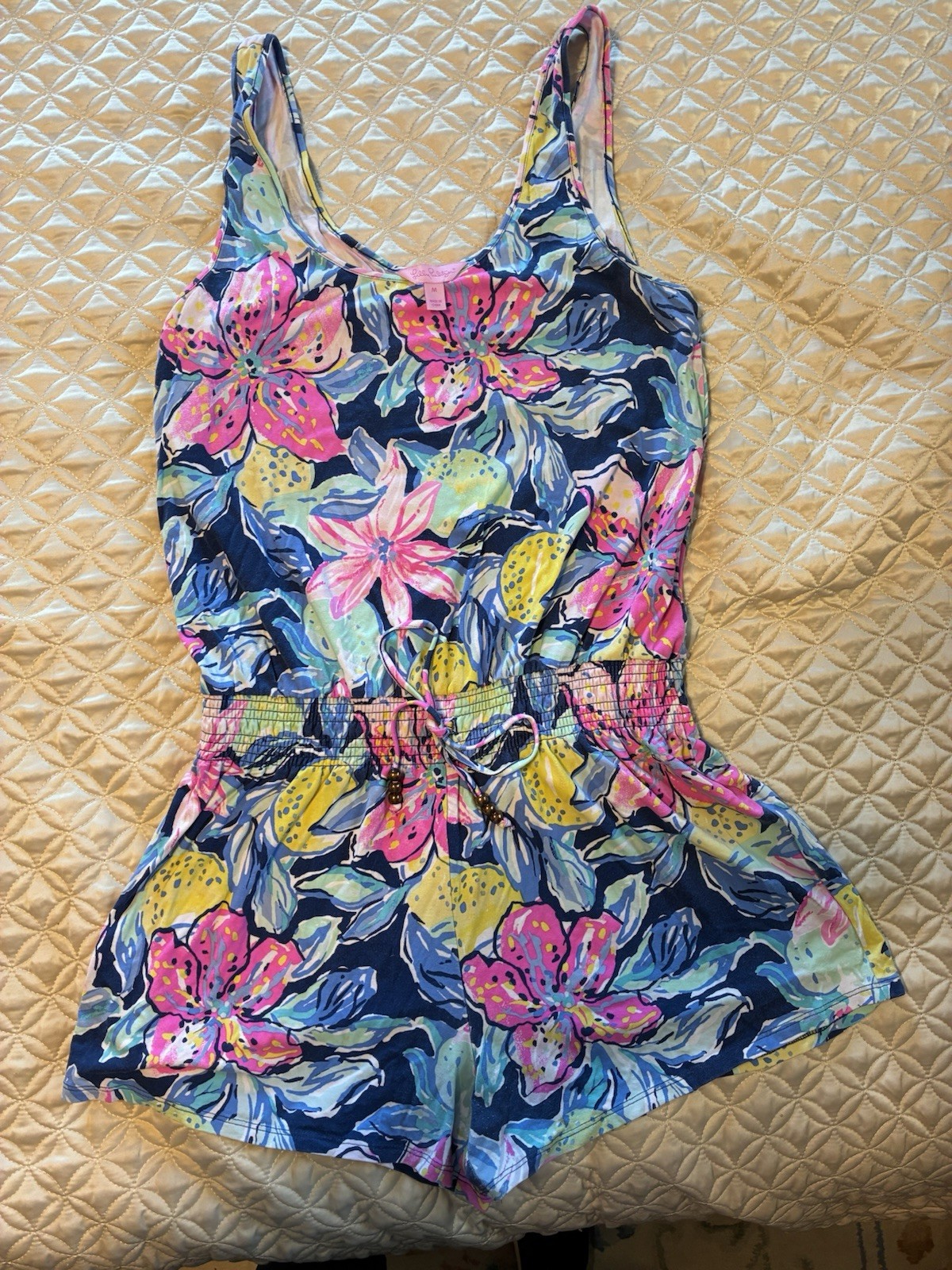 Lilly Pulitzer Romper Nauti Navy Capri Solely Size Medium